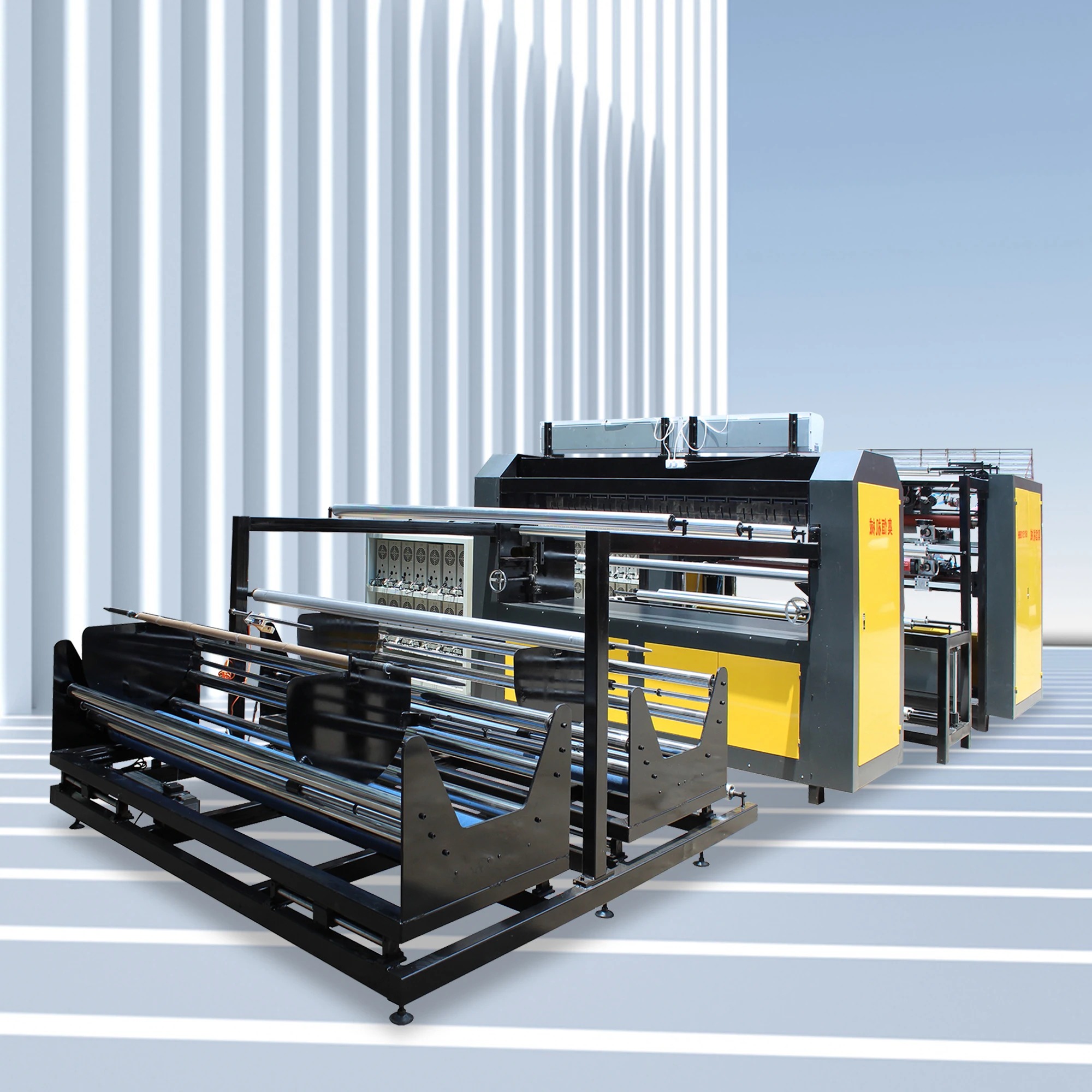 Prodotto di alta qualità AH-SC1000-3500 Macchina da taglio per tessuti in microfibra ad ultrasuoni da 20 KHz a risparmio energetico e trasversale//