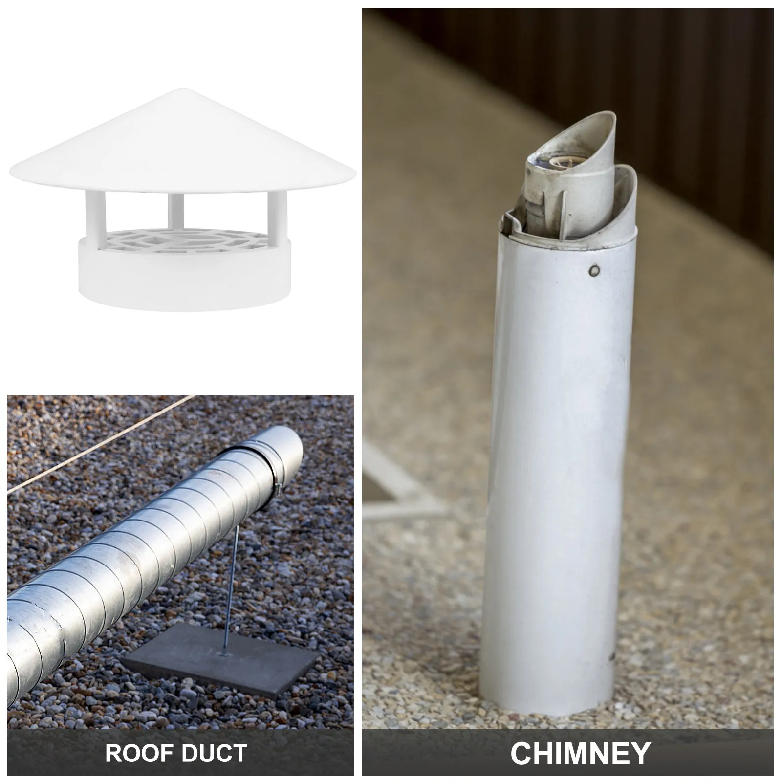 Heavy-Duty Weatherproof Chimney Cap for Fireplace Rv Outdoor Fireplaces Rainproof Smoke Dispersion Vent Cover Chimney Protector
