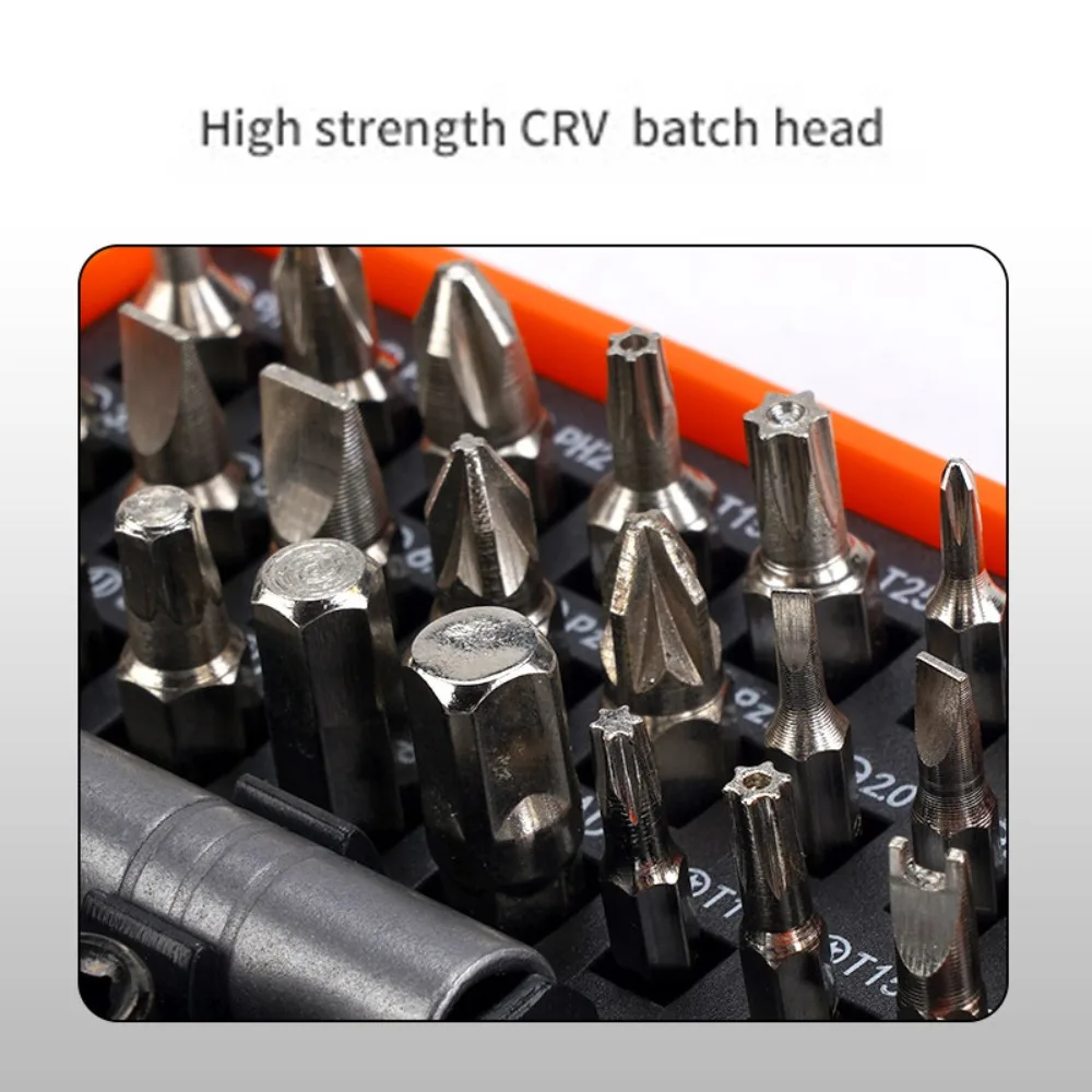 New Chrome Vanadium Steel Ratchet Wrench Set Rotatable Small Space Screwdriver Set 42 in 1 Durable Turning Wrench Home