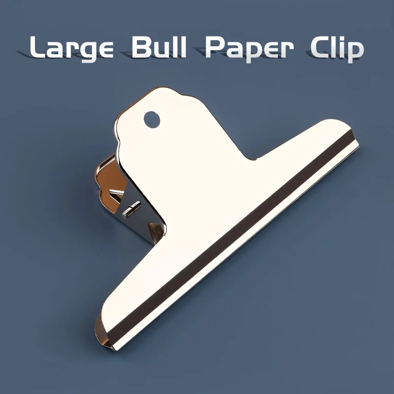 1pc/3pcs/5pcs Large Bull Paper Clips 14.5cm/5.7in,School Supplies for Bulletin Board,Artworks,Food Bag,Photos,Metal Chip