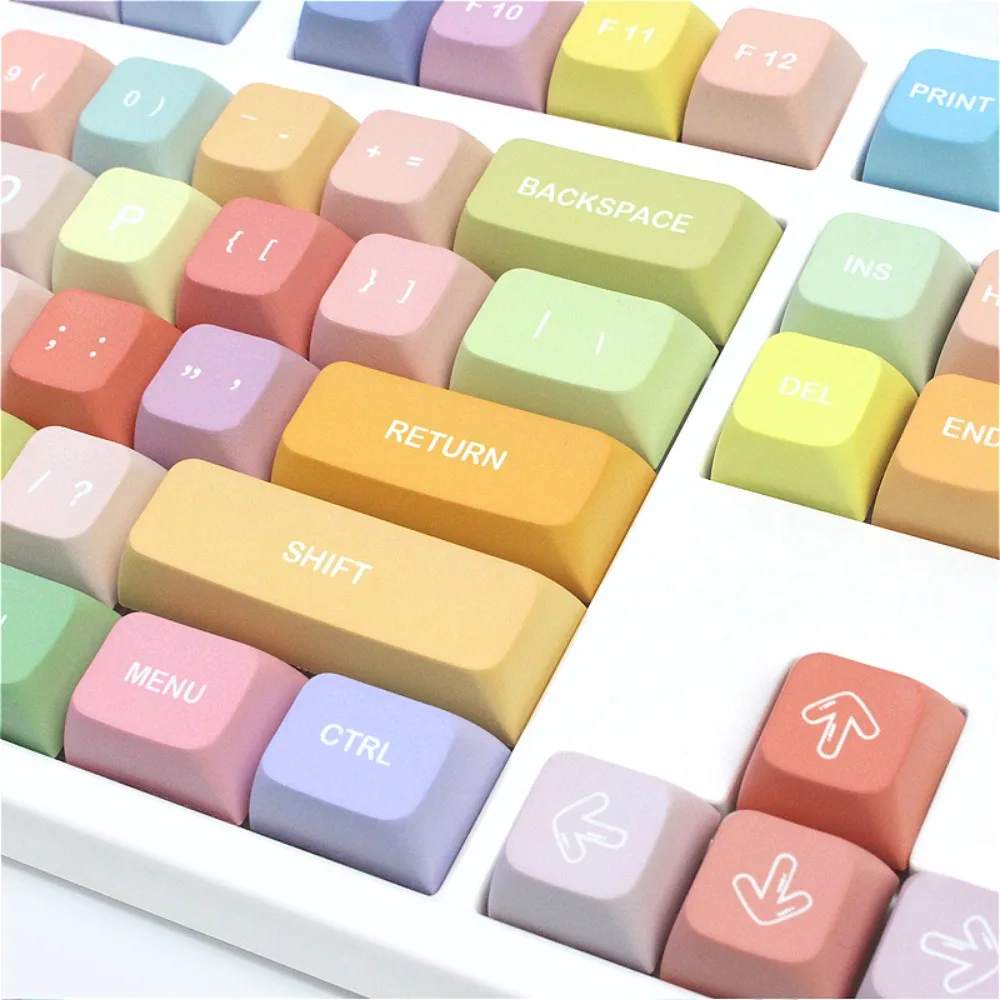 PBT Keycaps 133 Keys XDA Gummy Bear Theme, Personalized Keycaps for Cherry MX 104/87/61 Mechanical Keyboards