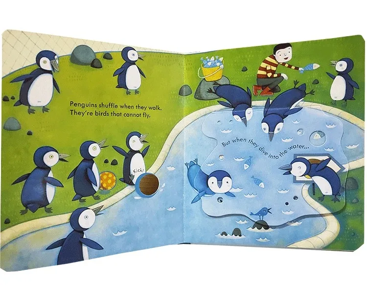 Usborne Peep Inside The Zoo Montessori Educational English Books for Kids Children 3D Flap Bedtime Reading Picture Book