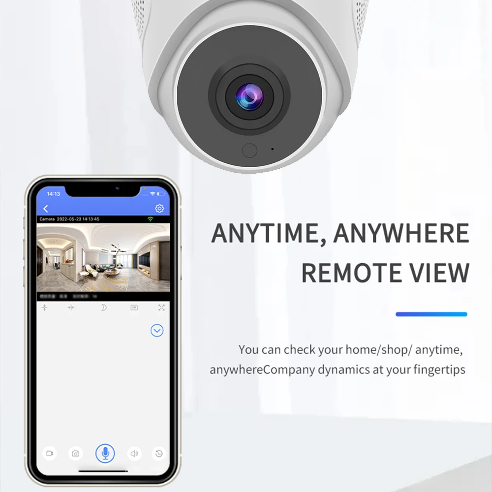 Wireless WiFi IP Camera HD 1080P Video Surveillance IR Night Vision Motion Detection Dome Camera Home Security Indoor Camcorder