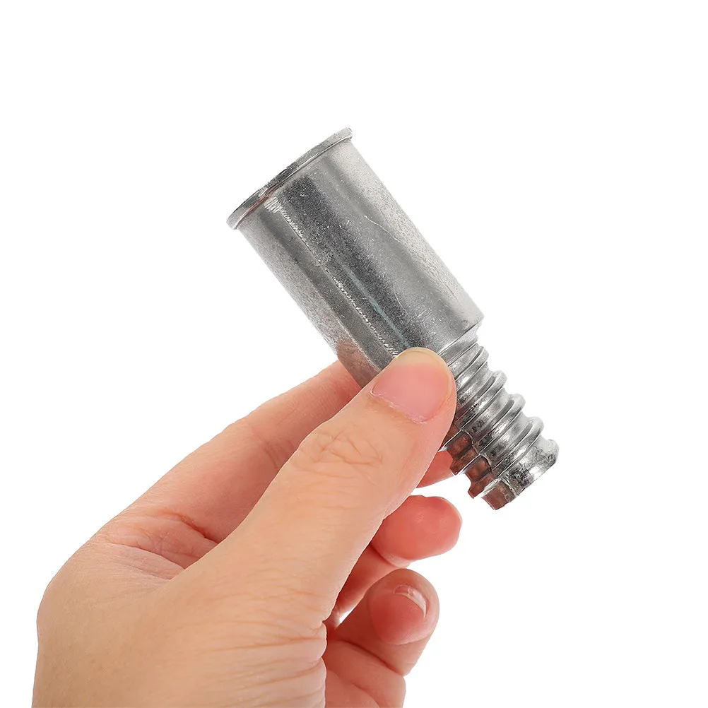 2Pcs Metal Threaded Handle Tips Replacement for Extension Pole Broom Mop Brush Thread Connector