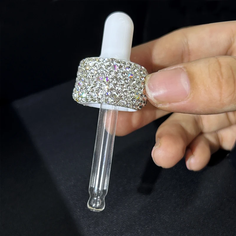 5ml Diamond Glass Dropper Storage Bottle Portable Essential Oil Lotion Split Jar Mini Essence Liquid Organization Repeatable