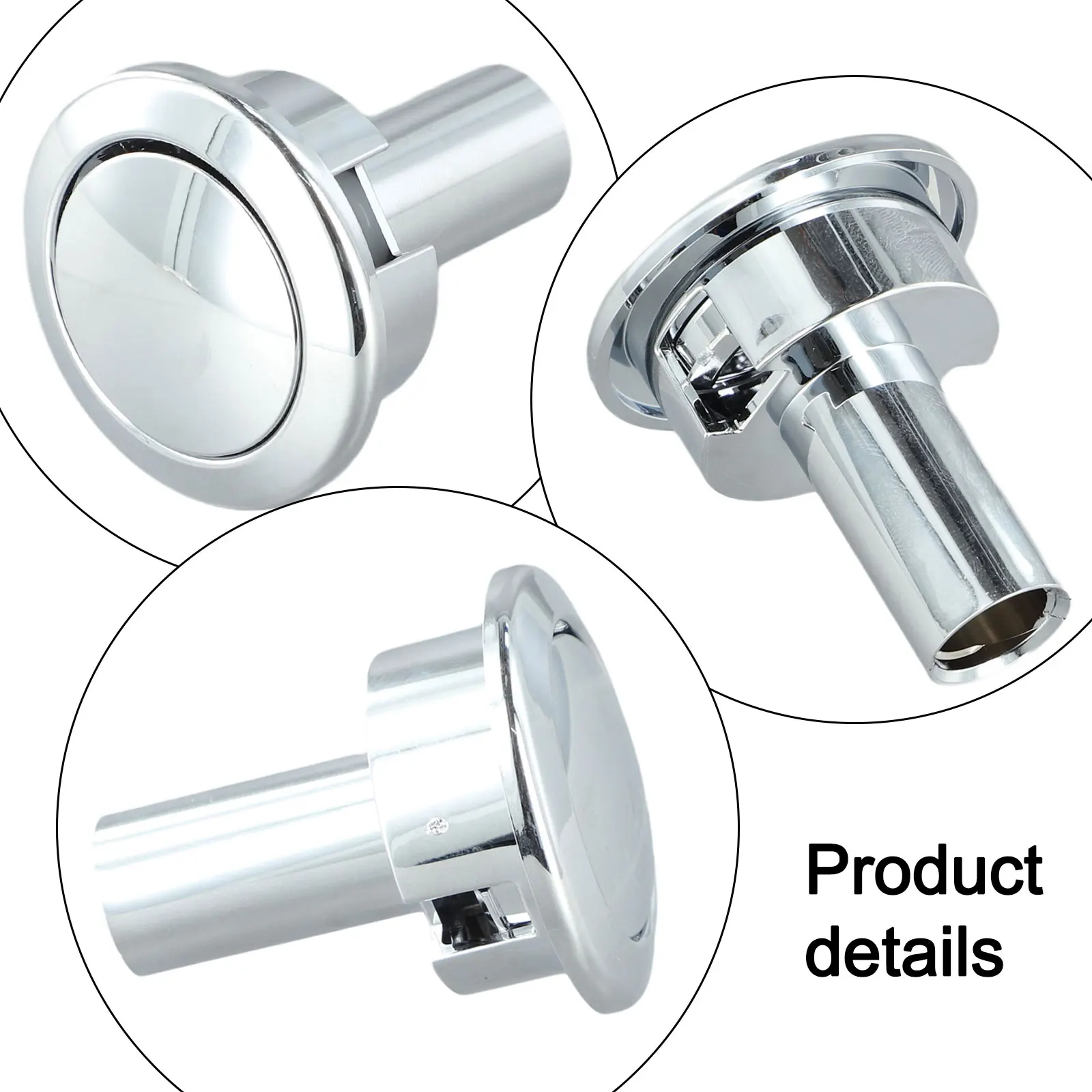 Toilet Flush Button For Siamp Storm For 33A Easy Install Tank Switch/ With Support Cover Option Fits Standard 38mm To 44mm Holes