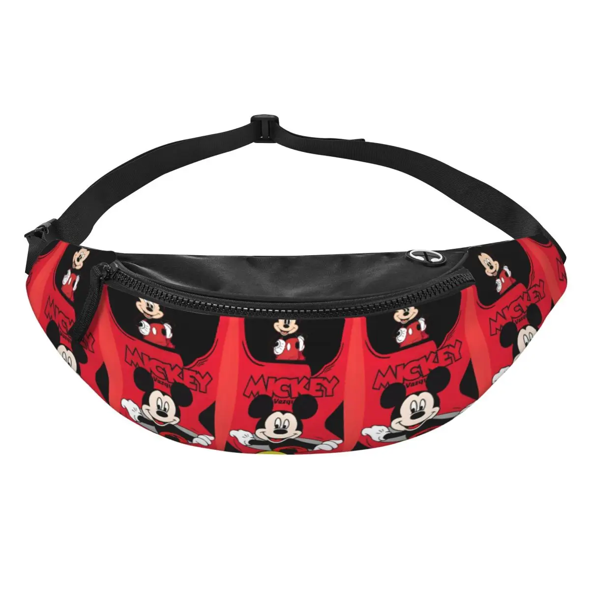 

Custom M-Mickey Anime M-Mouse Fanny Pack for Men Women Cool Cartoon Crossbody Waist Bag Cycling Camping Phone Money Pouch
