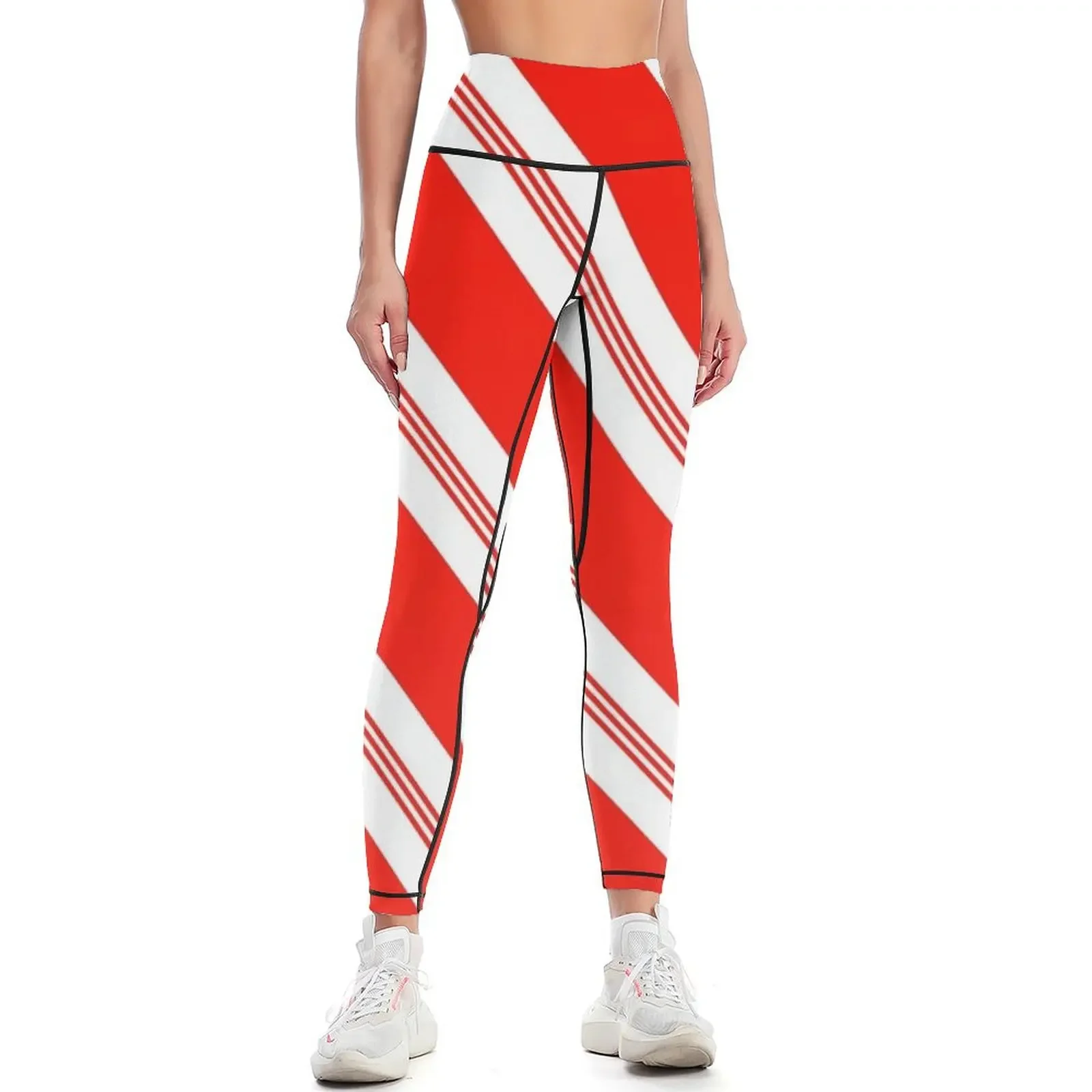 

Candy Cane Leggings Training pants gym sportswear woman Women sports gym womans Womens Leggings