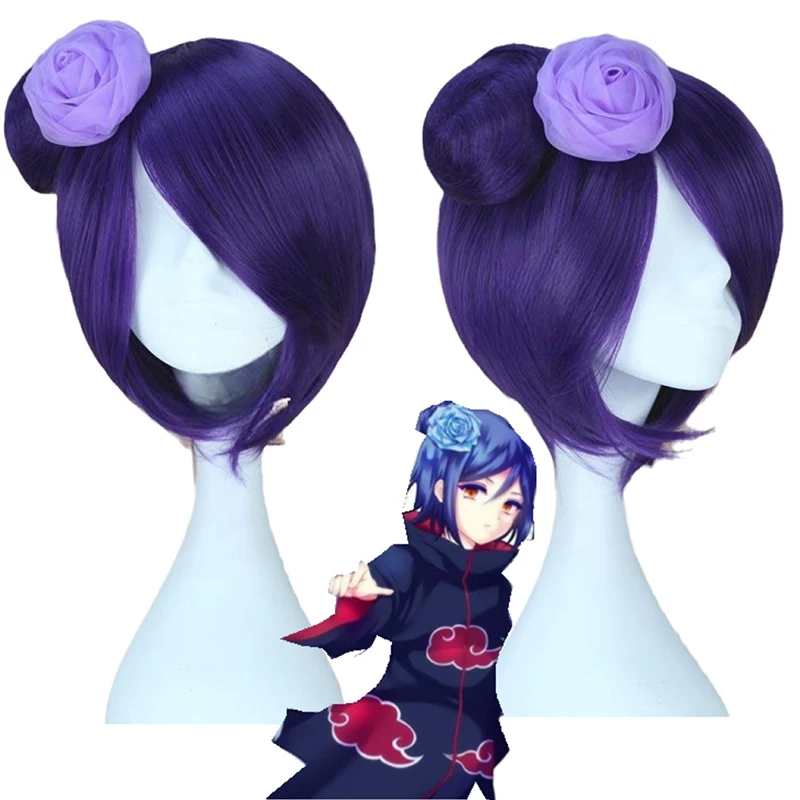 

Ninja Xiao Nan Dawn Angel Coslay Wig Purple Short Hair Personality Fashion Girl Stage Performance Daily Wear Festival Party Wigs
