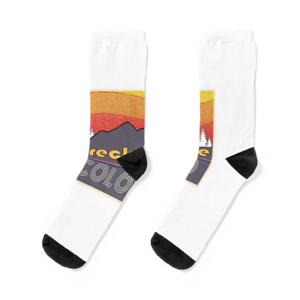 

Breckenridge Colorado, Vacation, Ski, Snow Board, Hiking, Sunset, Mountains Socks Argentina cotton Woman Socks Men's