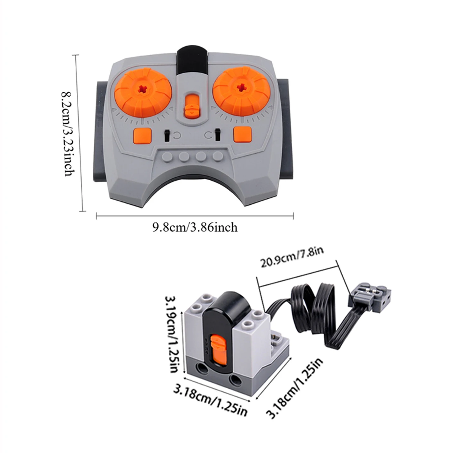 MOC Technology PF Pieces Building Blocks Infrared Receiver + Infrared Speed Remote Control Compatible with Legoeds Power Pack