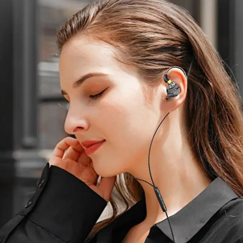 In-Ear Headphones With Microphone 2-In-1 Ear Buds In-Ear Wired Ear Phones 3.5mm Noise Isolating Ergonomic Computer Accessories