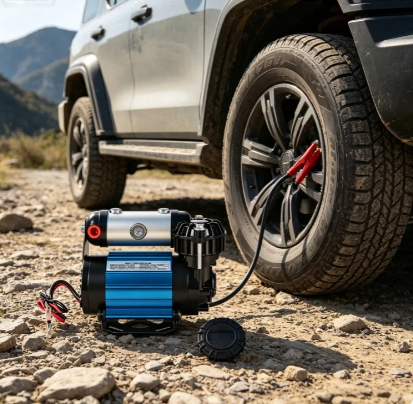 12V Heavy‑Duty Tyre Air Pump Compact Air Compressor Portable Tire Inflator for Automobile Tire Inflation Use