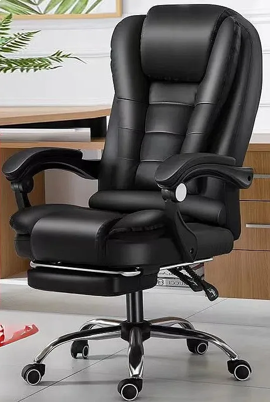 Cadeira Ergonômica para Computador, Executiva, Giratória, Ajustável em Altura, Reclinável, com Massagem e Suporte para Costas