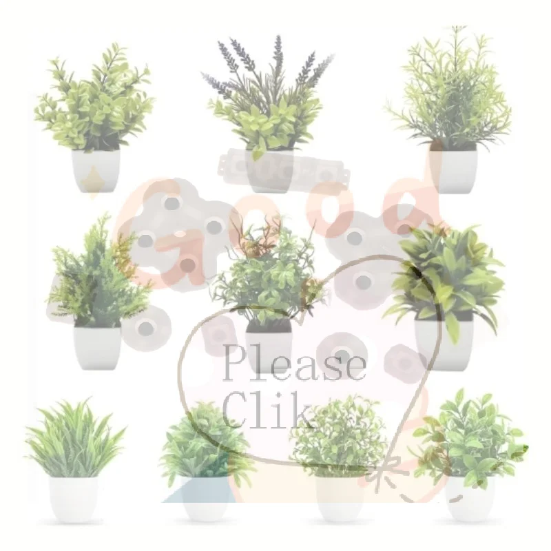 Home Bathroom Shelf - 【HG】Artificial Potted Plants With Lifelike Foliage