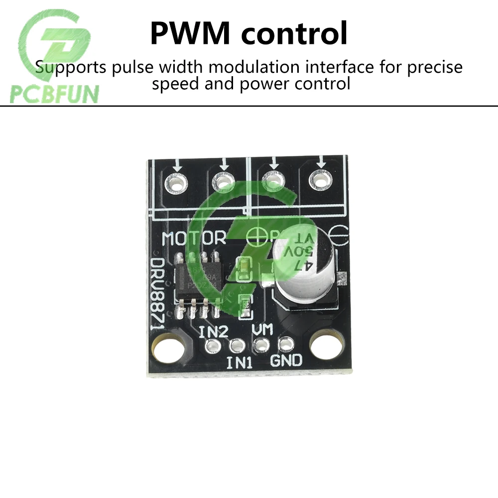 DRV8871 DC 6.5-45V H-brug Motor Driver Module 3.6A Geborstelde Motor Driver PWM Controle Driver module Supply Accessoires