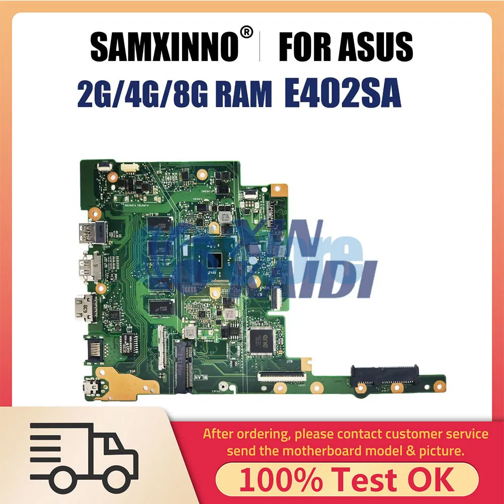 

E402SA E502SA Notebook Mainboard For ASUS E402S X502SA L502SA F502SA Laptop Motherboard N3050 N3150 N3700 2G/4G/8G-RAM