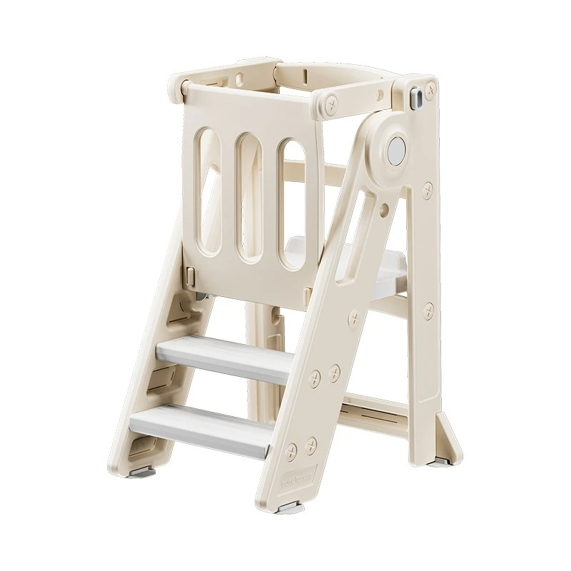 Guardrail learning tower baby hand washing step stool foldable children's climbing pad footstool baby washing stairs