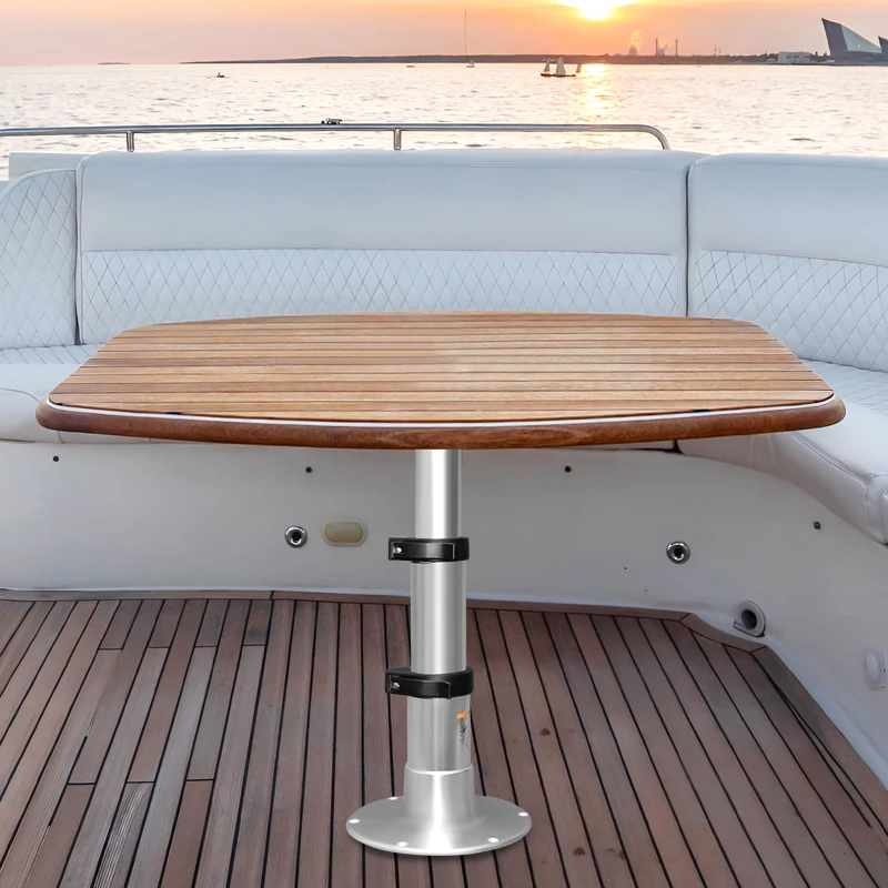 3단계 높이 조절이 가능한 알루미늄 합금 테이블 다리는 안정적인 지지력을 제공하며, RV, 요트 및 가정용으로 적합합니다.