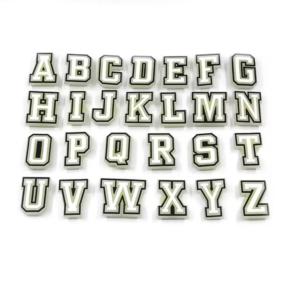 1/26pcs Luminous Letter Shoe Charms Decorations for Fluorescence Alphabet Pins Shoe Accessories Charm Boys Girls Kids Xmas Gifts image 5