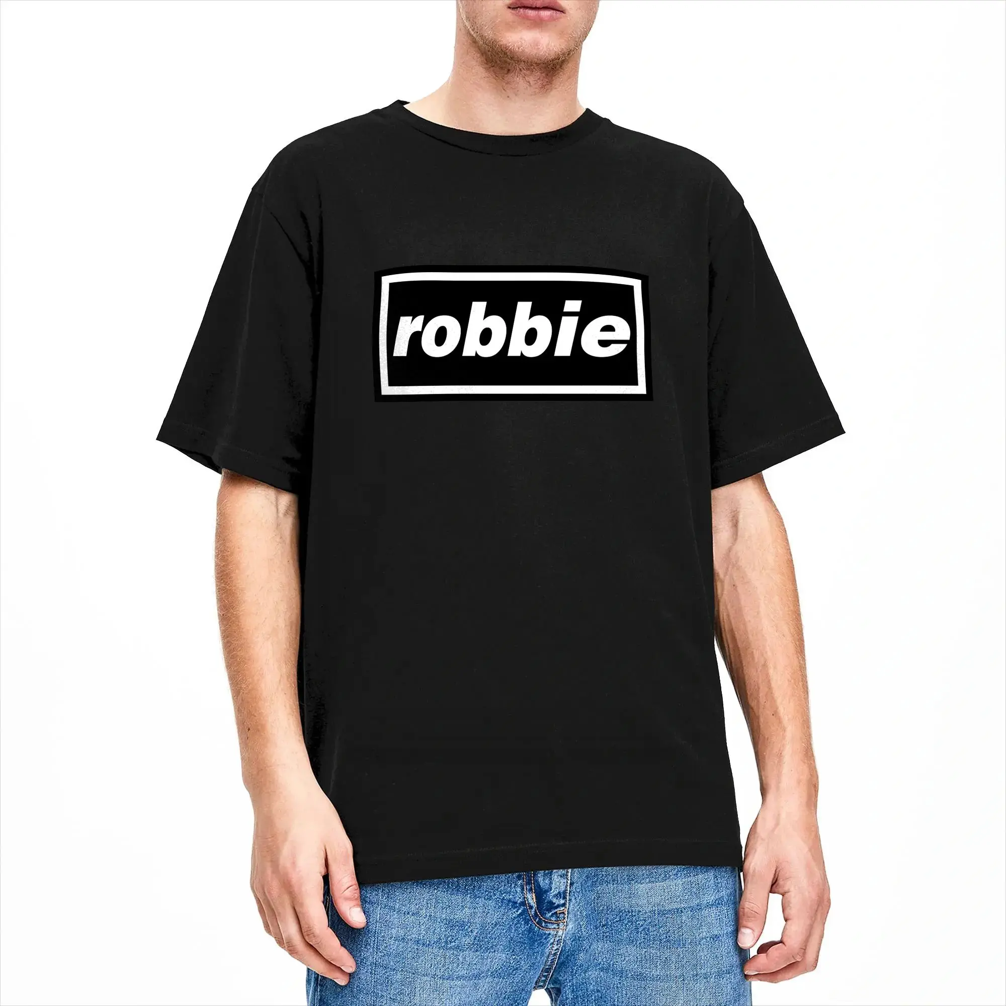 Robbie Williams Tour 2026 Cotton T Shirt For Men's Summer  Streetwear T-Shirts Trending Tees Oversized Print Tops