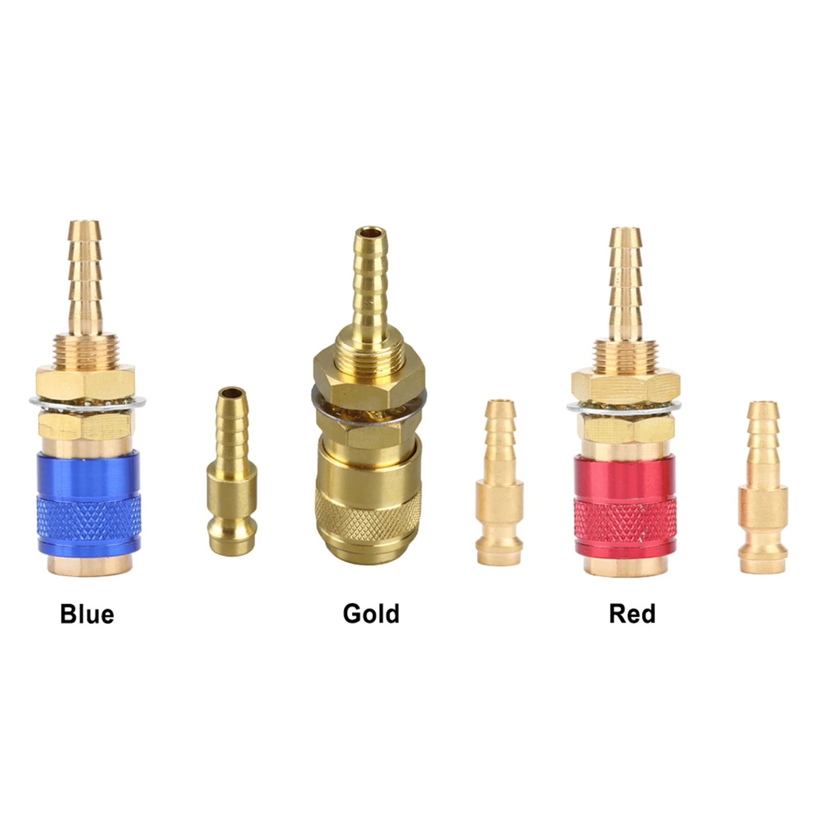 

Быстроразъемное соединение M6 для газа и воды, для сварочных горелок MIG/TIG, быстросъемный фитинг для сварочной горелки