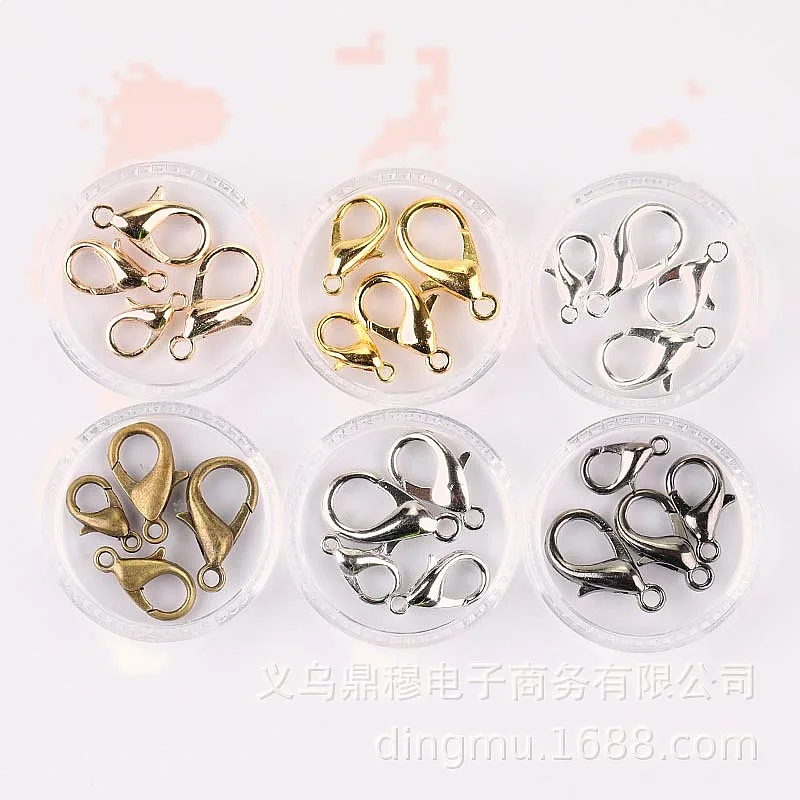Metal Alloy Lobster Clasp DIY Jewelry Bracelet Necklace End Connector Multi-Color