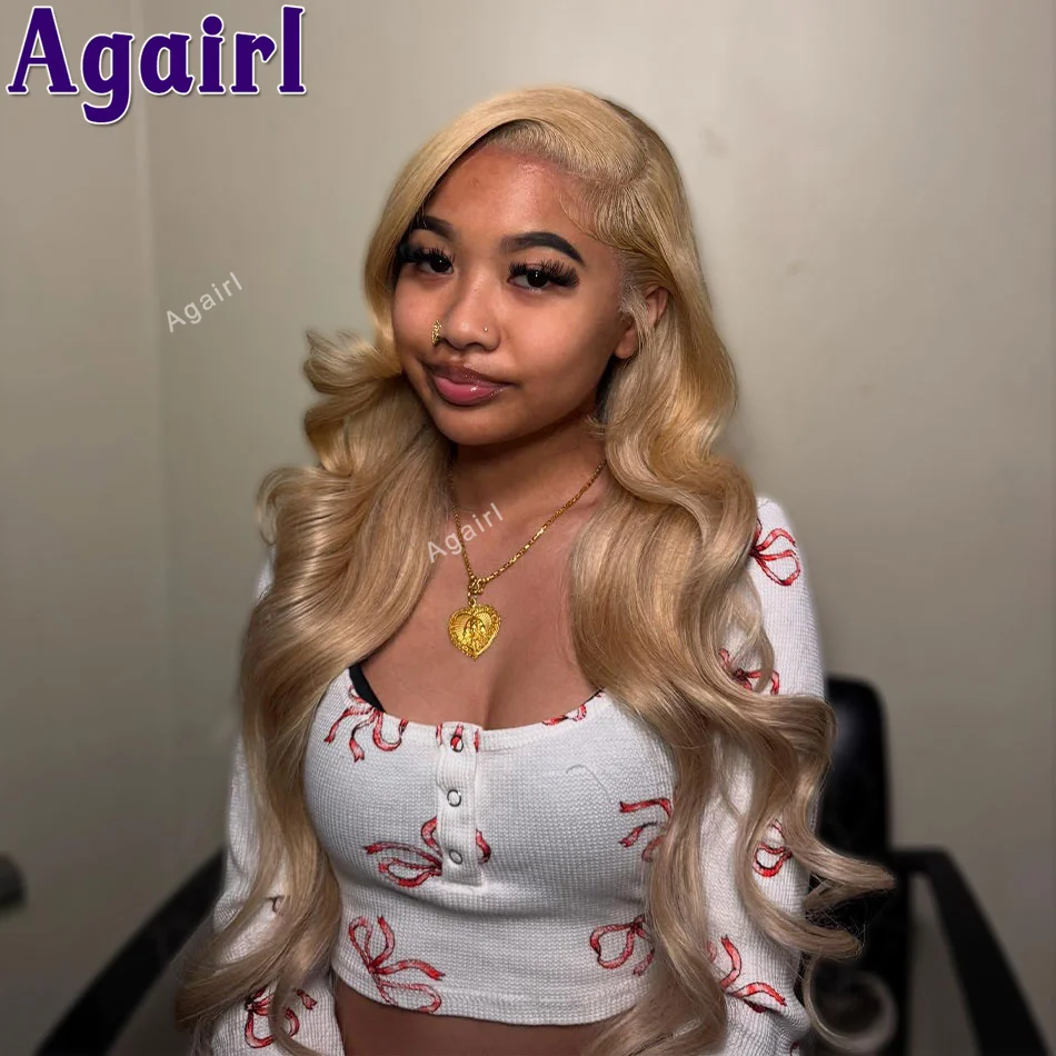 

Honey Blonde 13x6 Lace Frontal Body Wave Wigs Ash Blonde 13x4 Lace Front Human Hair Wigs For Women Pre Plucked 6X4 Closure Wigs