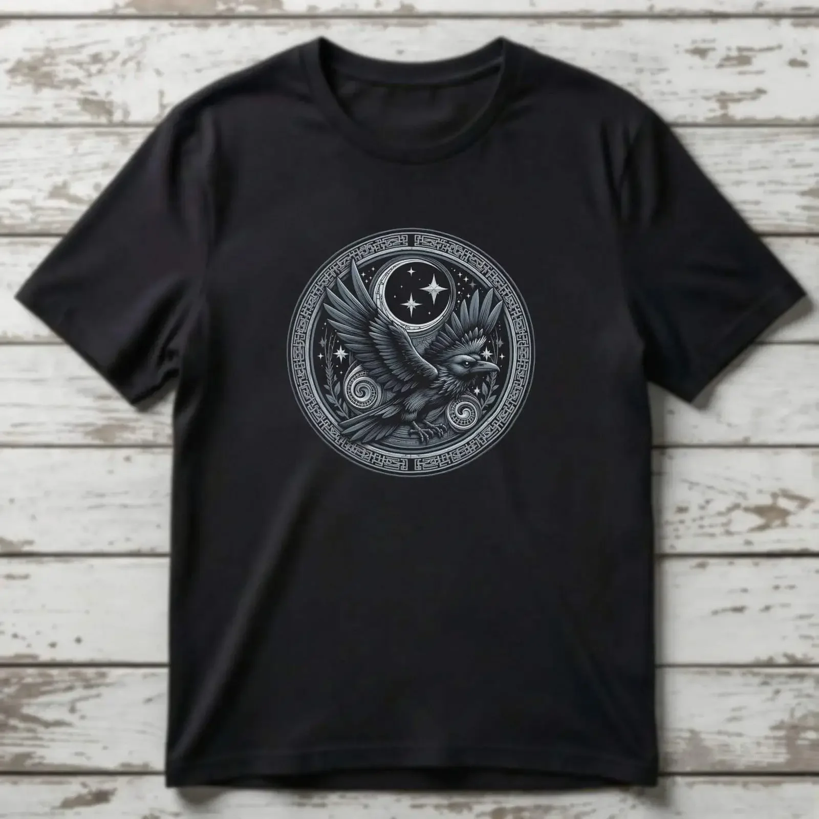 Norse Raven T Shirt Viking Mythology Bird V7 vintage Washed Slightly Soft fashion designer clothes Top For Everyday Wear