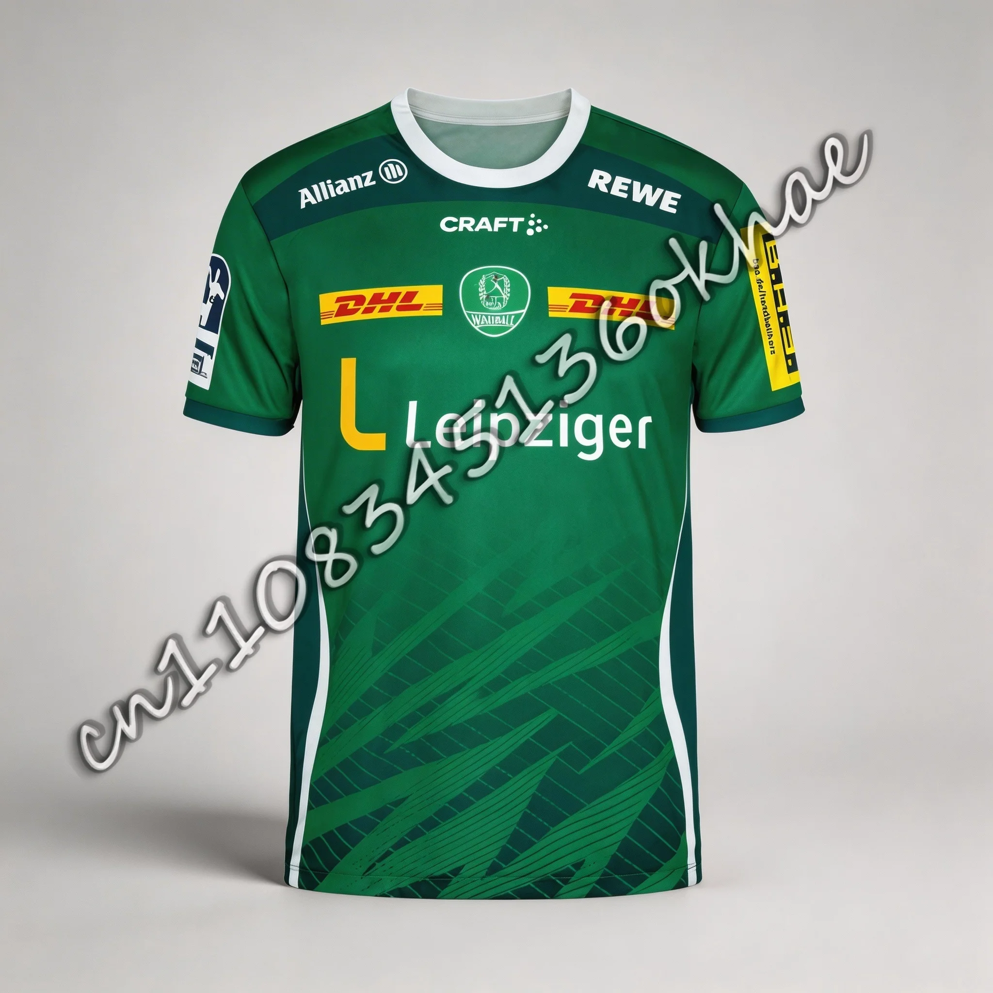 Herren SC DHfK Leipzig Handball T-Shirt Neuestes 26-25 Kinder Sportbekleidung Übergroßes Trainings- und Spieltrikot Atmungsaktiv Erwachsene Neu