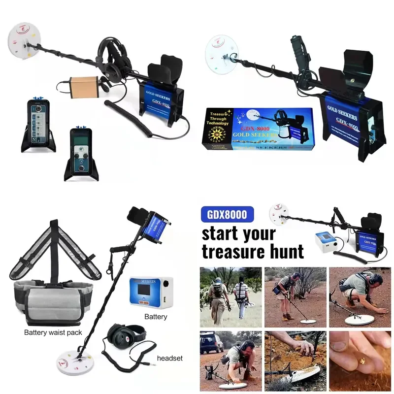 New Arrival GDX8000 High Sensitivity Deep Search Treasure Hunting Gold Hunting Pulse Induction Gold Metal Detector