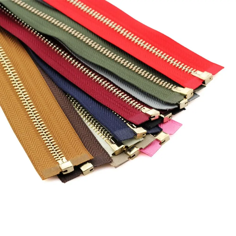 

New 70/90cm Metal Zipper Copper Zipper Teeth Open End Jacket Long Zips #5 Heavy Duty Wide Zipper for Coats Jackets Sewing