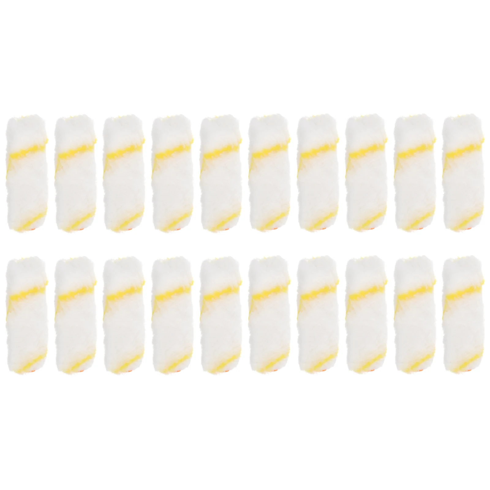 

20PCS Paint Roller Cover Mini Rollers Cover Polyester Roller Sleeve Decorators Brush Smooth Tools No Handle