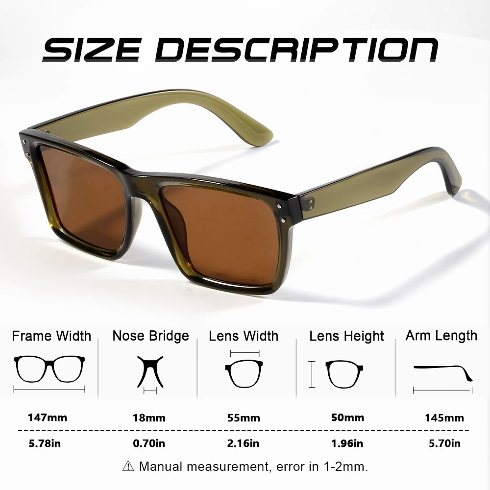 CRIXALIS Vollformat-Sonnenbrille für Herren, formelle Anlässe und Alltag, Angeln, Golf, Laufen, Outdoor-Brille, entspiegelt, UV400 – Detail 2