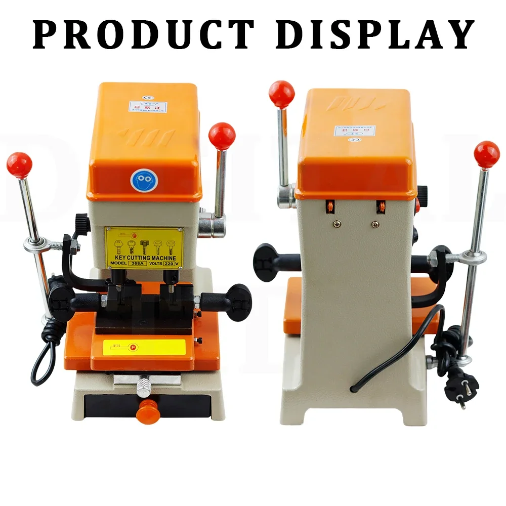 368A Car Key Cutting Copy Duplicating Machine Vertical Key Cutter Machine Car Door Key Drill Maker Locksmiths Tools Supply 220V