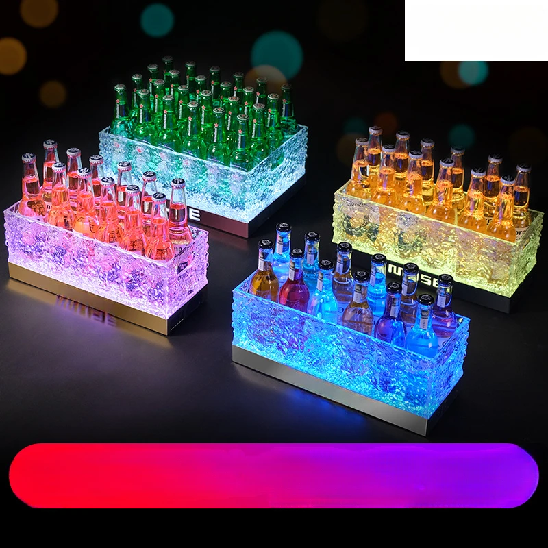 

Luminous Basket Acrylic Champagne Bucket Ledk Bar Ice Bucket