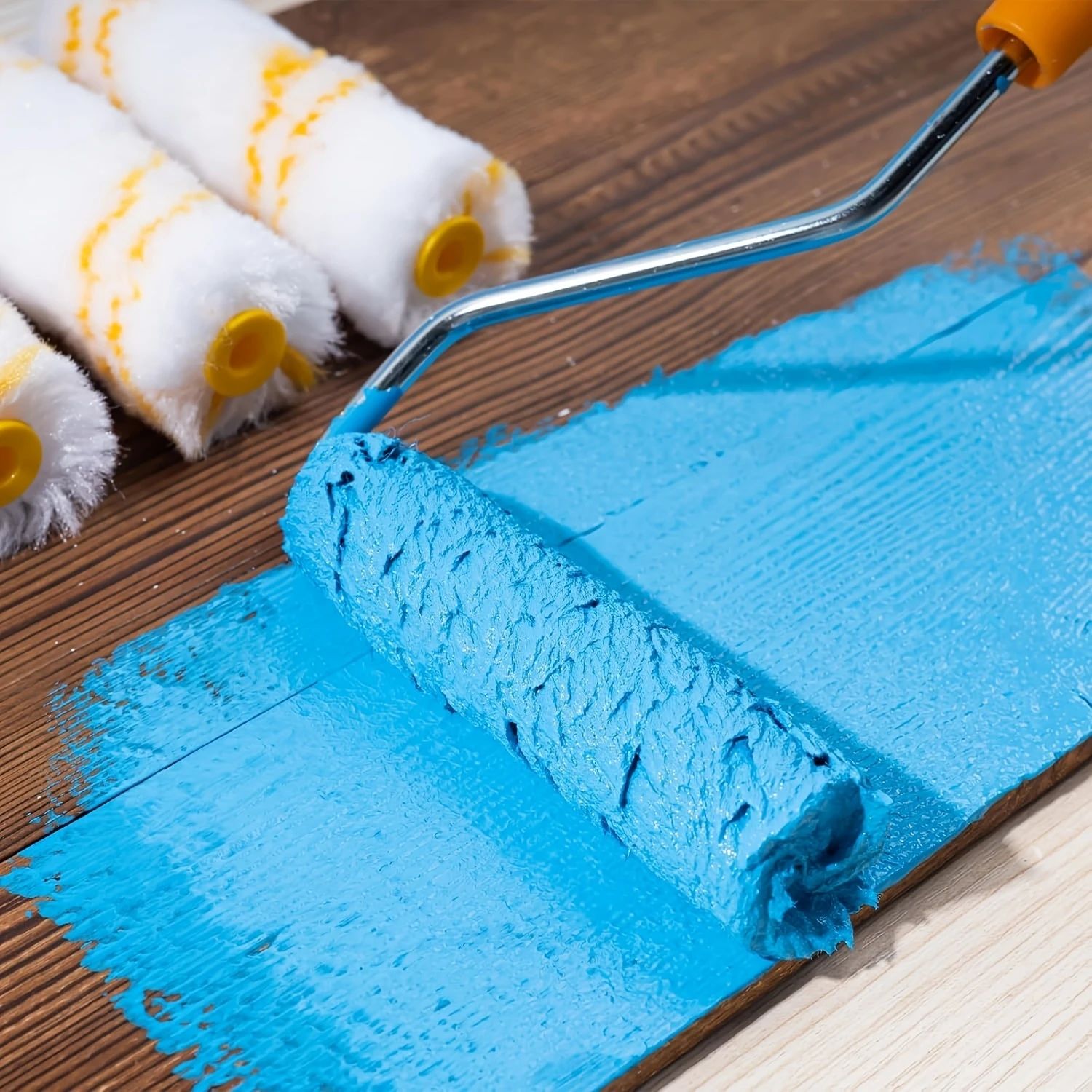 Mangas de rodillo de pintura profesionales de corte limpio, herramienta de cepillo para bordes de pintura altamente absorbente, multifuncional para pared de la habitación del hogar, 11/21 Uds.