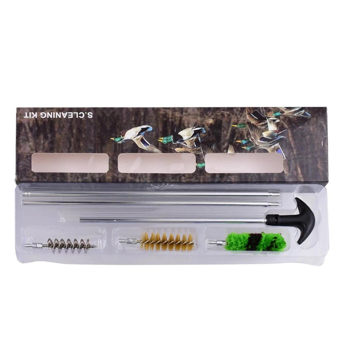 6Pcs/Set 12 GA 16 GA 20 GA 410 GA Gauge Gun Cleaning Kit Rod Brush Rifle Pistol Tube Barrel Cleaning Tool Hunting Accessories