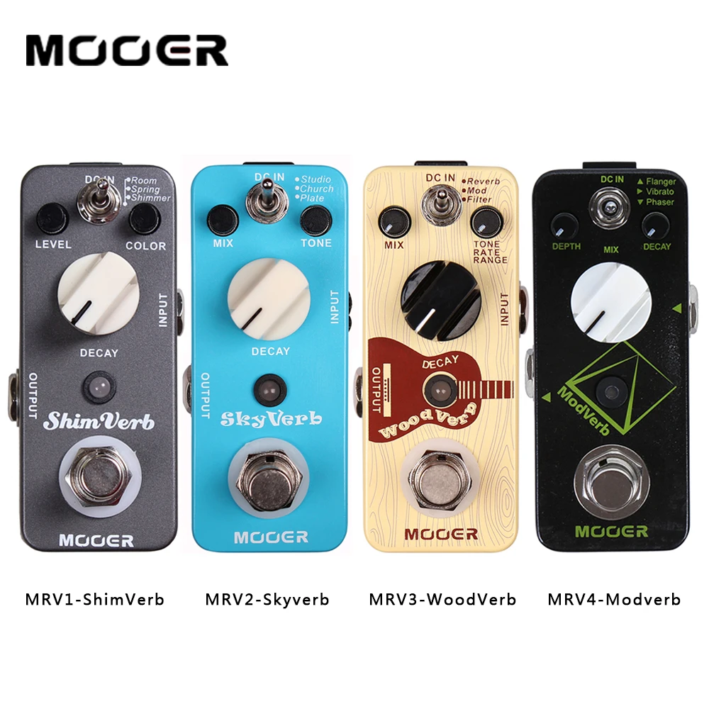 

MOOER Guitar Effect Pedal Acoustic Guitar Reverb Pedal Modulation&Digital Reverb Effect True Bypass Electric Guitar Accessories