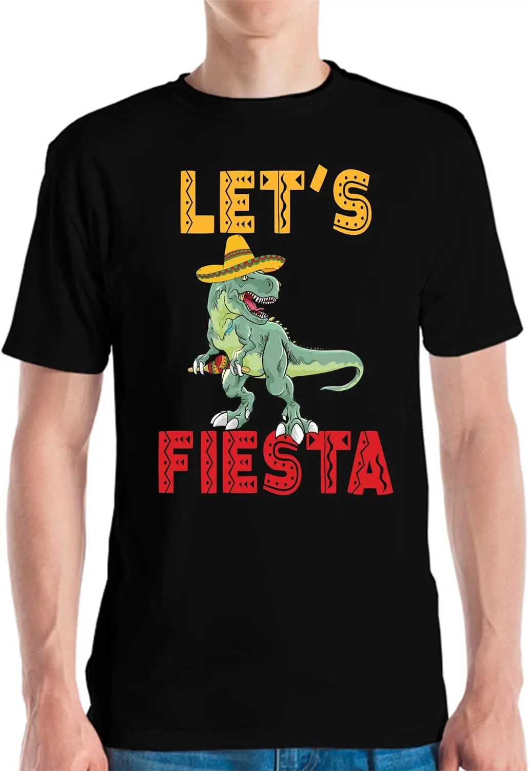 

Funny T-Rex Cinco De Mayo Shirt Tyrannosaurus Dinosaur Lets Fiesta T-Shirt