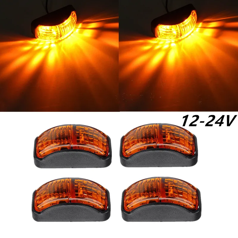 

4 шт., задние габаритные огни для грузовиков, 12 В, 24 В