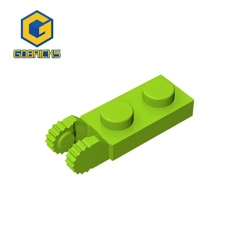 Gobricks 1 Pcs MOC Hinge Plate 1 x 2 Bricks Compatible With 44302 54657 Model Building Blocks Parts Kids DIY Assembles Toys Gift