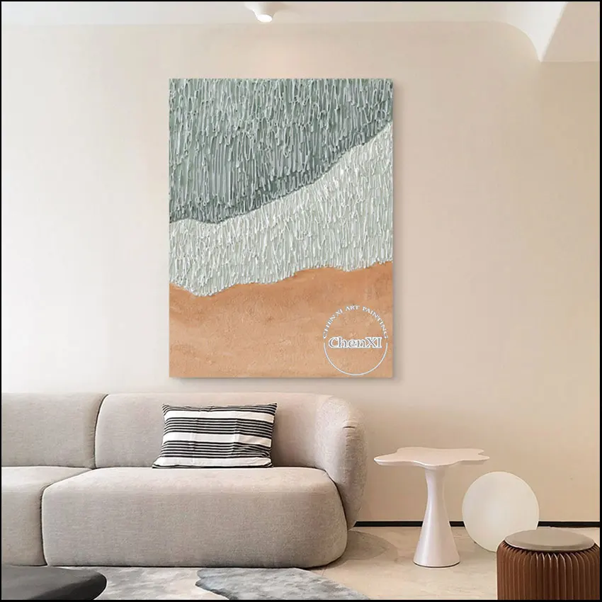 

Home Entrance Wall Decoration Canvas Textured Knife Art Oil Painting Unframed Canvas Picture Wall Art Hand Painted Piece Artwork