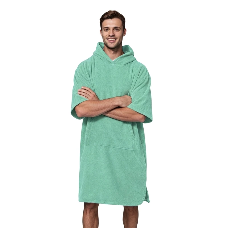 High Performances Microfiber Bathrobe Absorbs Water Fast for Pool Beach 4XBB