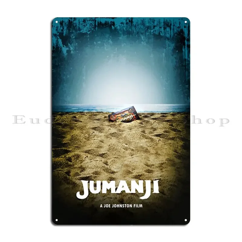 Jumanji علامة معدنية المطبخ الرجعية طباعة السينما شخصية تين تسجيل ملصق #1