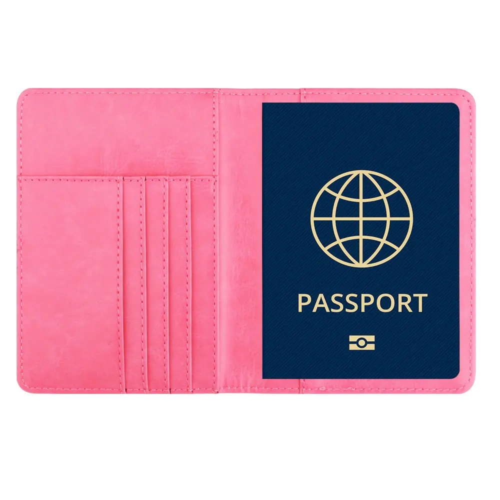 Funda de cuero PU con bloqueo RFID para pasaporte, billetera de viaje con nombre personalizado de Australia, accesorios de viaje