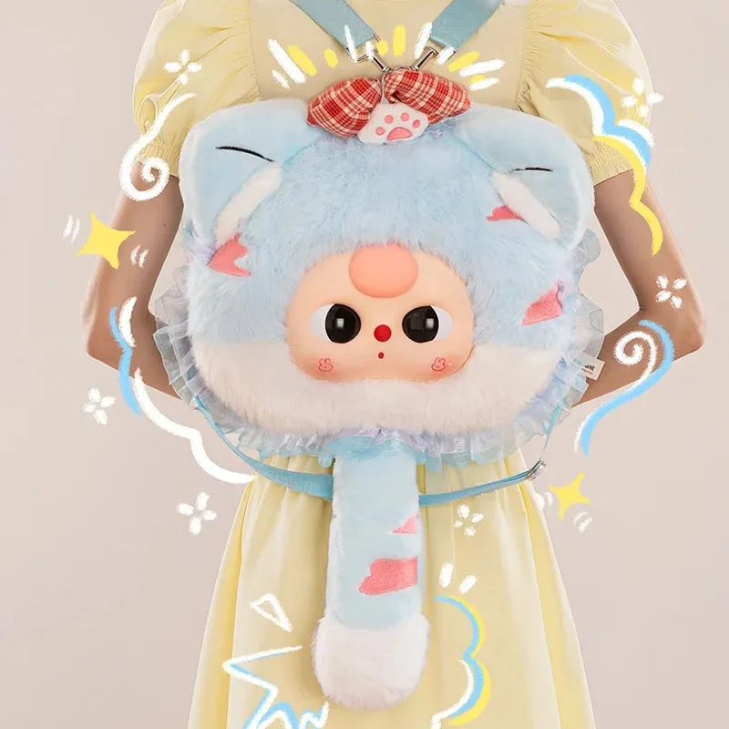 

Новый детский рюкзак с тремя сказочными мирами и большой головой, плюшевая слепая коробка, кукла, милые настольные украшения, декор, кошелек, сумка для макияжа, игрушки, подарок