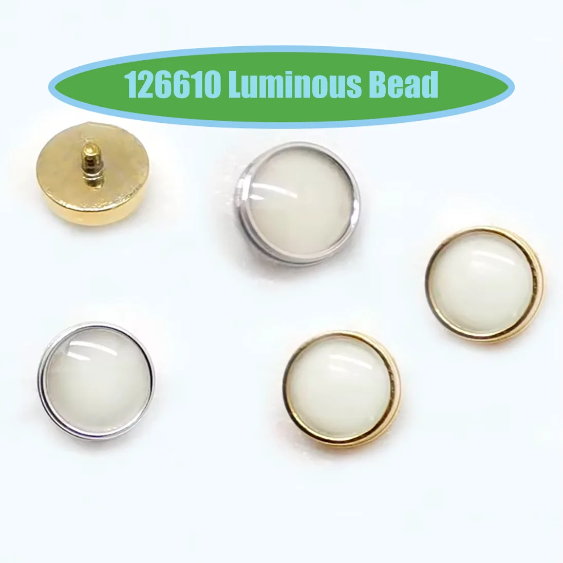 1/3/5pcs Watch Accessories Blackwater Ghost Night Pearl Small Hole Adapter 126610LN Night Pearl 126610 Luminous Bead