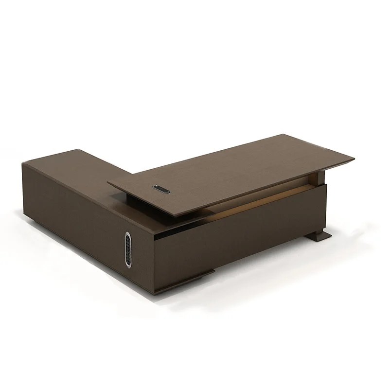 

Элитный современный стол руководителя, роскошный стол президента, офисный стол и кресло для генерального директора, комплект стол-кресло.