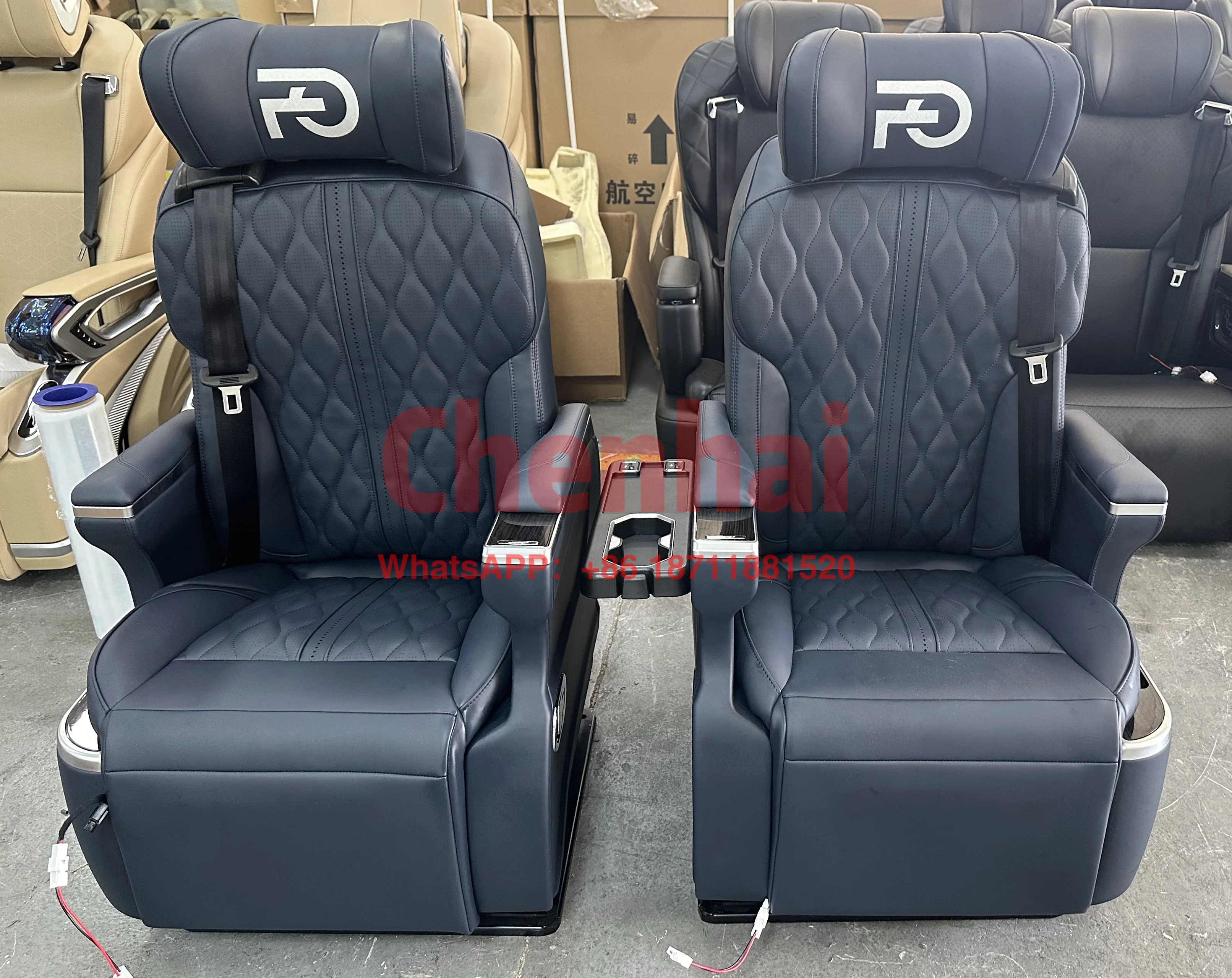 

Customize ST-HD Latest Luxury Commercial Vehicle Custom Car Seats RV Reclining With 360 Degree Rotation For Kia Carnival Van Sea